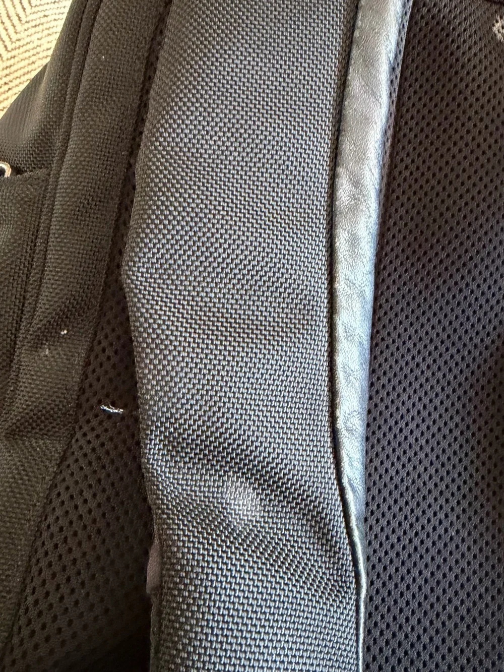 Tumi Black Alpha Collection Textured Backpack with Front Zip Pocket